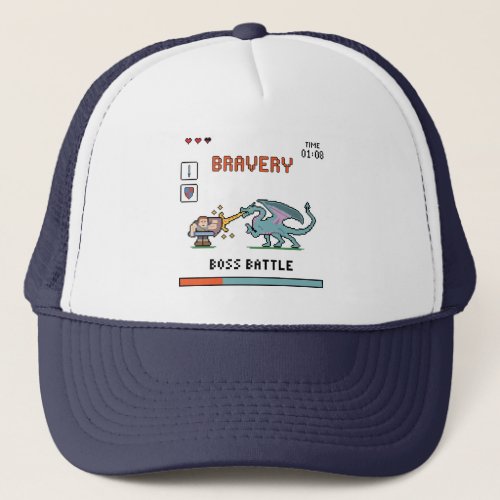 Pixel Bravery Trucker Hat