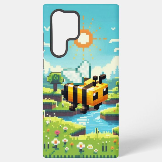 Pixel Buzz: The Sunny Meadow Adventure Samsung Galaxy Case (Back)