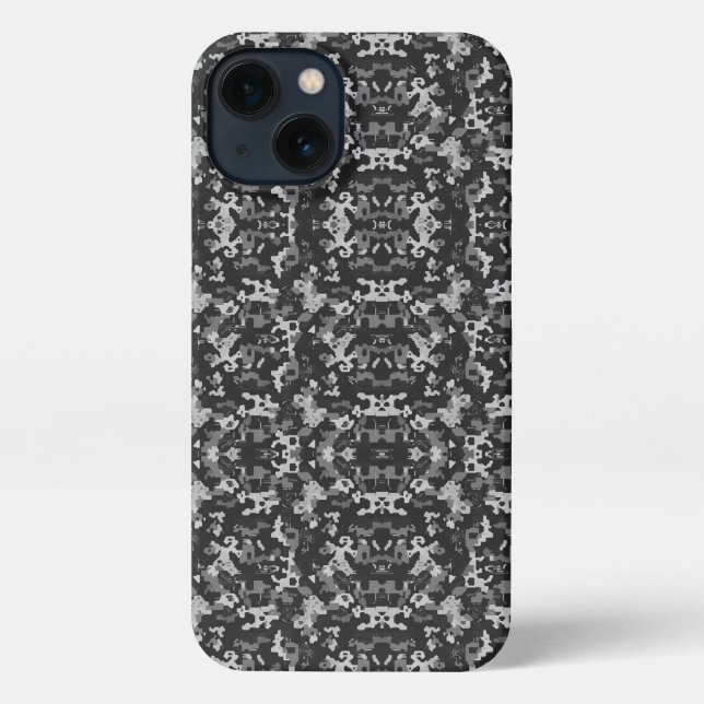 Pixel Camo Stealth iPhone Case (Back)