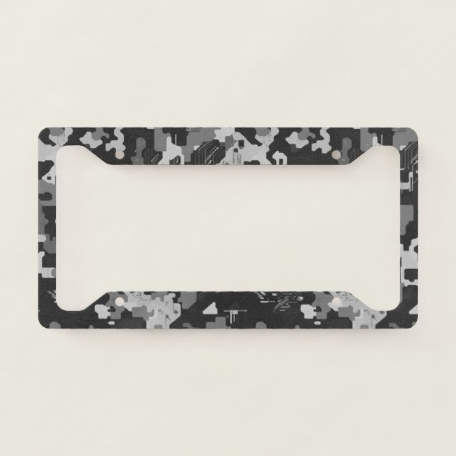Pixel Camo Stealth License Plate Frame (Front)