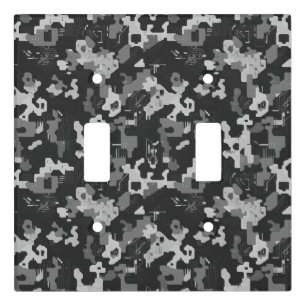 Pixel Camo Stealth Light Switch Cover