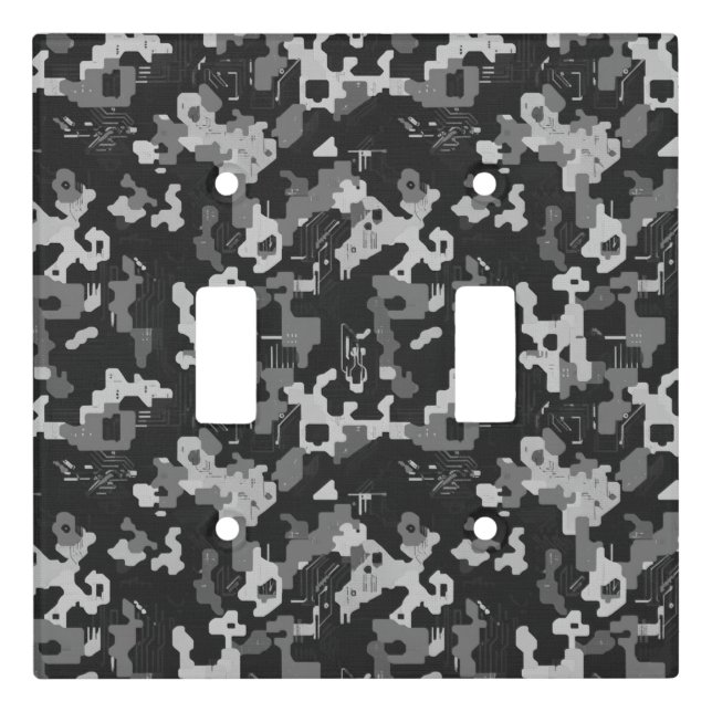 Pixel Camo Stealth Light Switch Cover (Front)