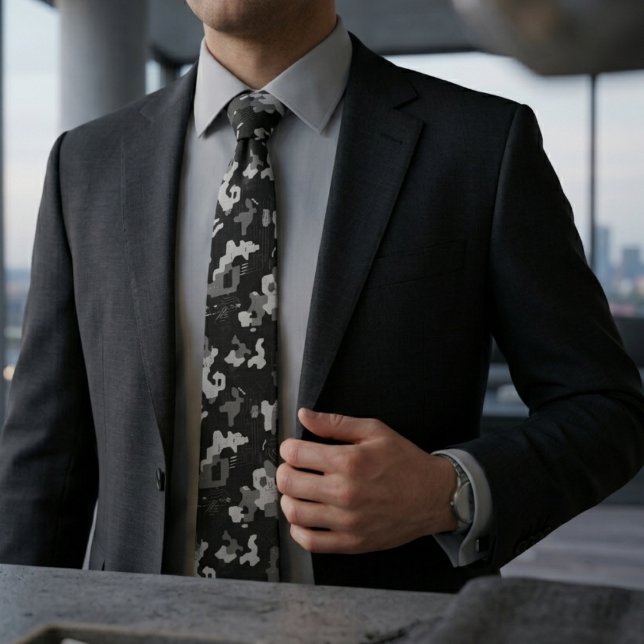 Pixel Camo Stealth Neck Tie (Creator Uploaded)