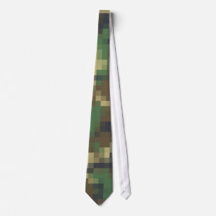 Pixel Camouflage Neck Tie