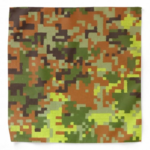 Pixel Camouflage Oil Painting Bandana