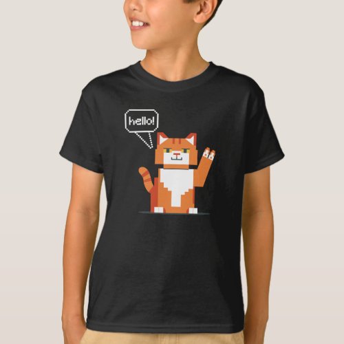 Pixel cat T_Shirt