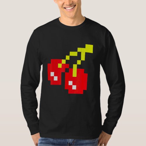Pixel Cherries 80s Video Game Halloween Costume Ea T-Shirt