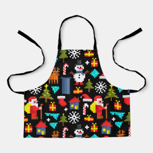 Pixel Christmas Apron