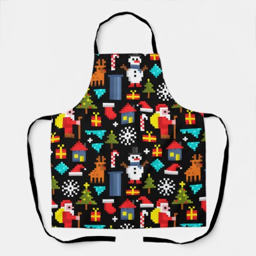 Pixel Christmas Apron