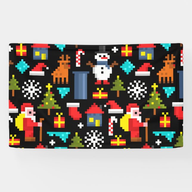 Pixel Christmas Banner (Horizontal)