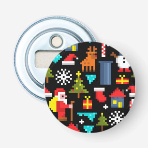 Pixel Christmas Bottle Opener