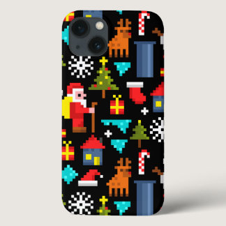 Pixel Christmas iPhone 13 Case