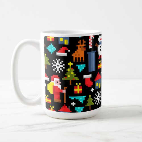 Pixel Christmas Coffee Mug