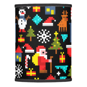 Pixel Christmas Lamp Shade