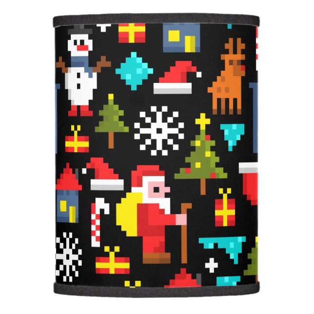 Pixel Christmas Lamp Shade (Front)