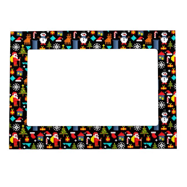 Pixel Christmas Magnetic Frame (Front)