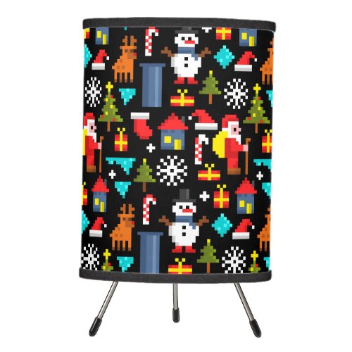 Pixel Christmas Tripod Lamp