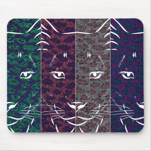 pixel colorful cats mouse pad