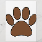 Pixel Dog Paw Print (Front)