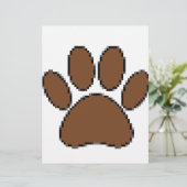 Pixel Dog Paw Print (Standing Front)