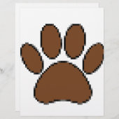 Pixel Dog Paw Print (Front/Back)