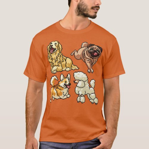 Pixel Dogs Collection T_Shirt