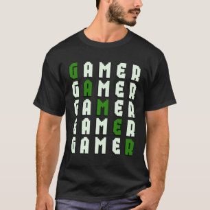 PIXEL GAMER Video Game Player Love Gaming Graphic T-Shirt