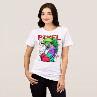 Pixel girl tuff Tri-Blend shirt
