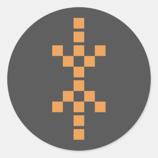 Pixel Hand of Eris (orange) sticker