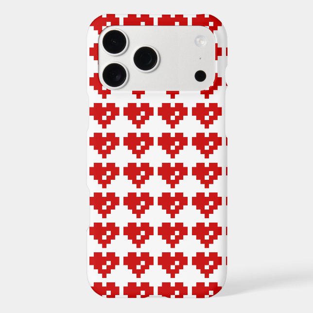 Pixel Heart 8 Bit Love Case-Mate iPhone Case (Back)