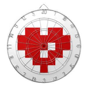Pixel Heart 8 Bit Love Dart Board