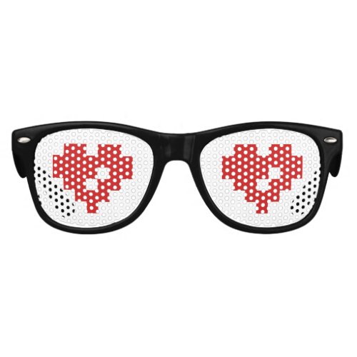 Pixel Heart 8 Bit Love Kids Sunglasses