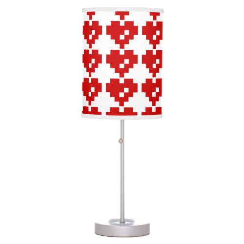 Pixel Heart 8 Bit Love Table Lamp