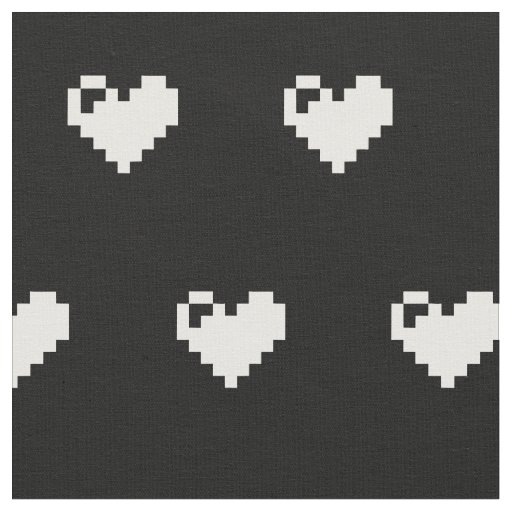 Pixel Heart 8 bits Fabric