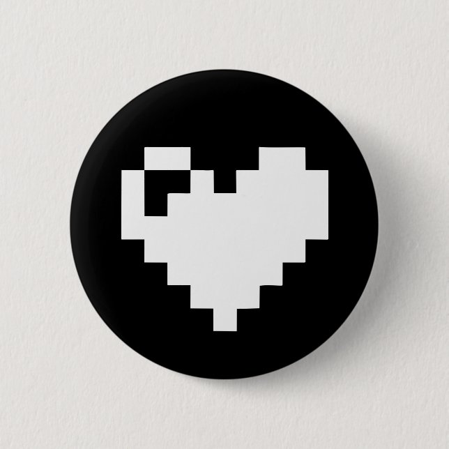 Pixel Heart Button (Front)
