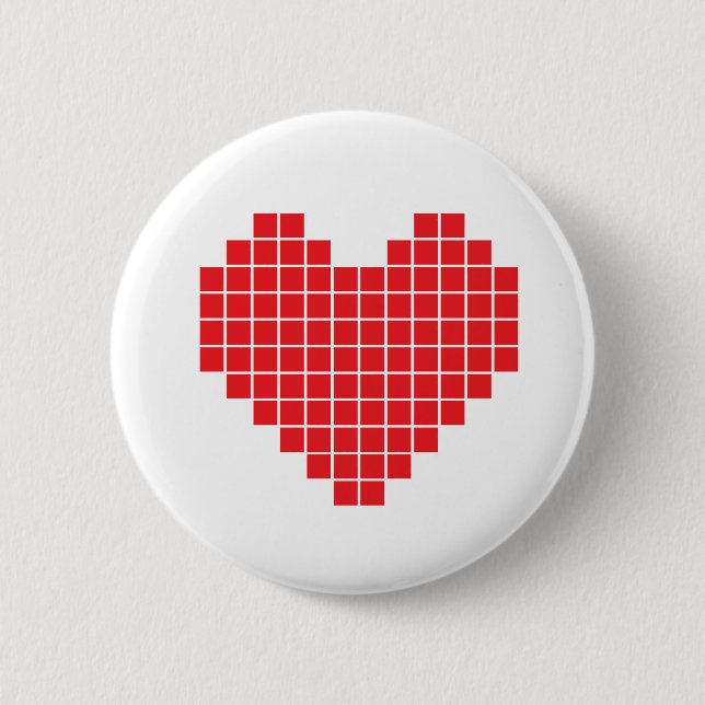 Pixel Heart Button (Front)