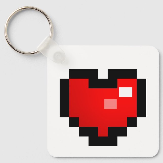 PIXEL HEART KEYCHAIN (Front)