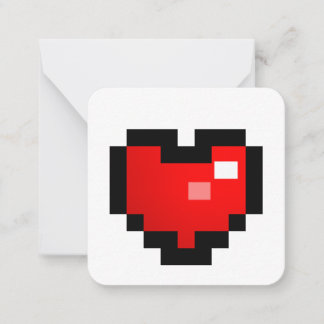 PIXEL HEART NOTE CARD