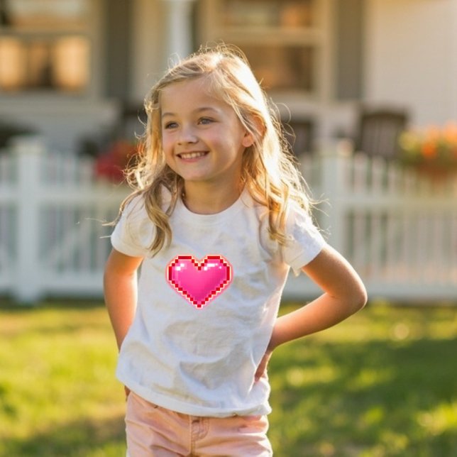 Pixel Heart Y2K Cute Toddler Shirt (Creator Uploaded)