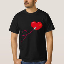 Pixel Hearts connected Matching couple outfit Left