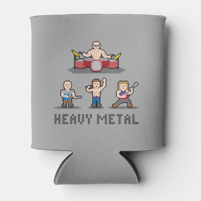 Pixel Heavy Metal Can Cooler (Front)