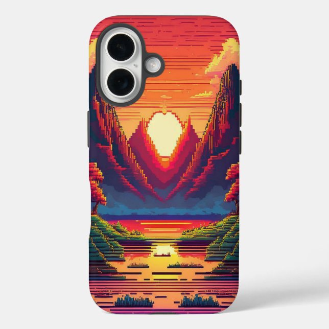 Pixel Horizon Case-Mate iPhone Case (Back)