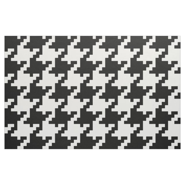 Pixel Houndstooth Fabric (Fat Quarter)