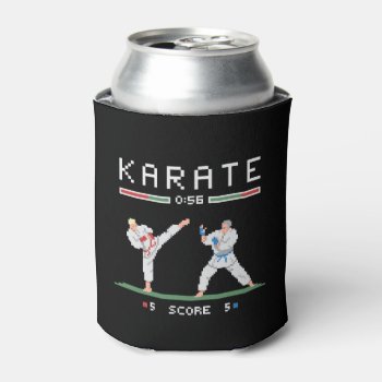Pixel Karate Game Can Cooler by LVMENES at Zazzle
