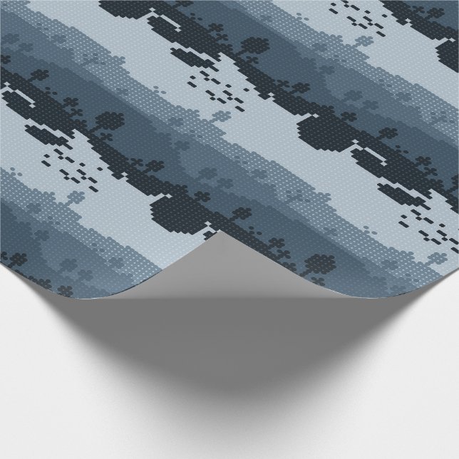 Pixel Landscape Pattern Wrapping Paper (Corner)