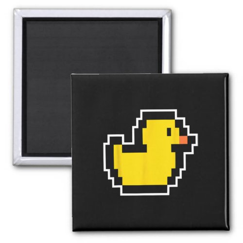 Pixel Little Duck 80s Video Game Halloween Costume Magnet