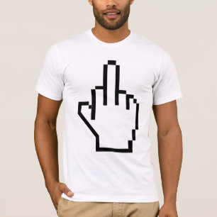 Pixel Middle Finger T-Shirt