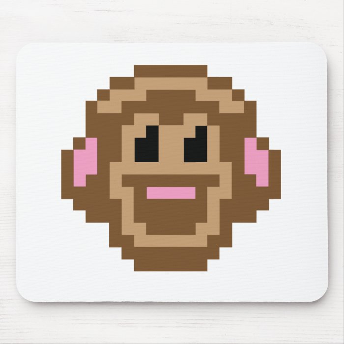 Pixel Monkey Mouse Mat