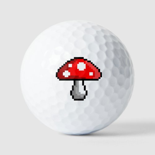 Pixel Mushroom Golf Balls