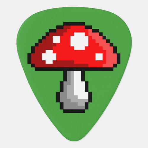 Pixel Mushroom Guitar Pick